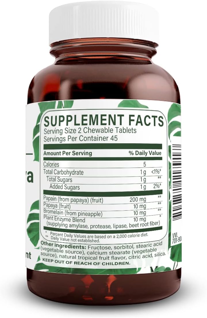 digestive-health-support-natural-papaya-chewable-enzymes-for-body-cleanse---reduces-bloating-eases-discomfort---90-vegan-tablets-2