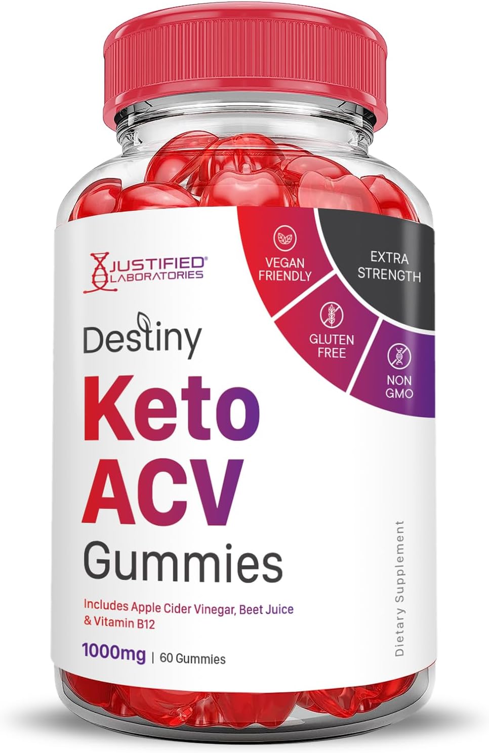 5-pack-destiny-keto-acv-gummies---1000mg-advanced-formula-with-pomegranate-beet-juice-powder-b12---vegan-non-gmo---300-gummies-3