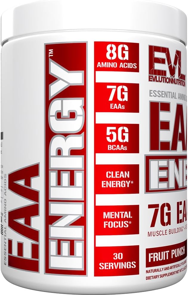 evlution-nutrition-eaa-energy-powder---pre-post-workout-supplement---muscle-recovery---7g-eaas-5g-bcaas---clean-energy-with-caffeine---fruit-punch---30-servings-4