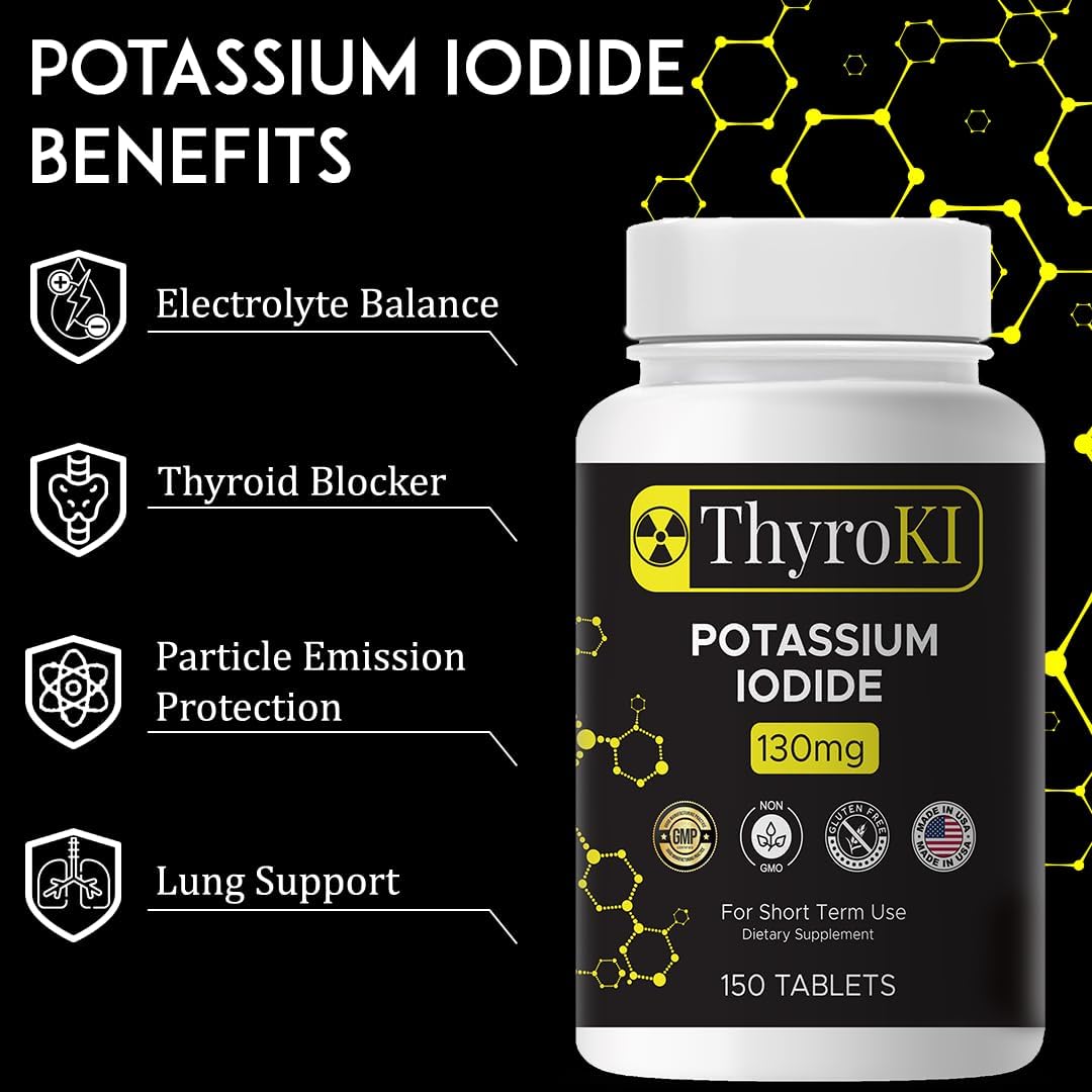 thyroki-potassium-iodide-tablets-130-mg---150-tablets-for-thyroid-support---fast-dissolving-ki-pills-for-emergency-survival---non-gmo-dietary-supplement-2