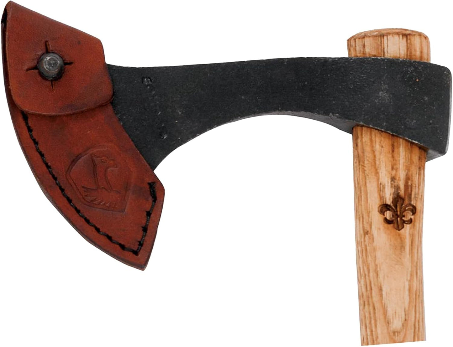condor-tool-knife-francisca-throwing-axe---handcrafted-hatchet-with-leather-sheath---high-carbon-steel-blade---hickory-handle---66in---198oz-2