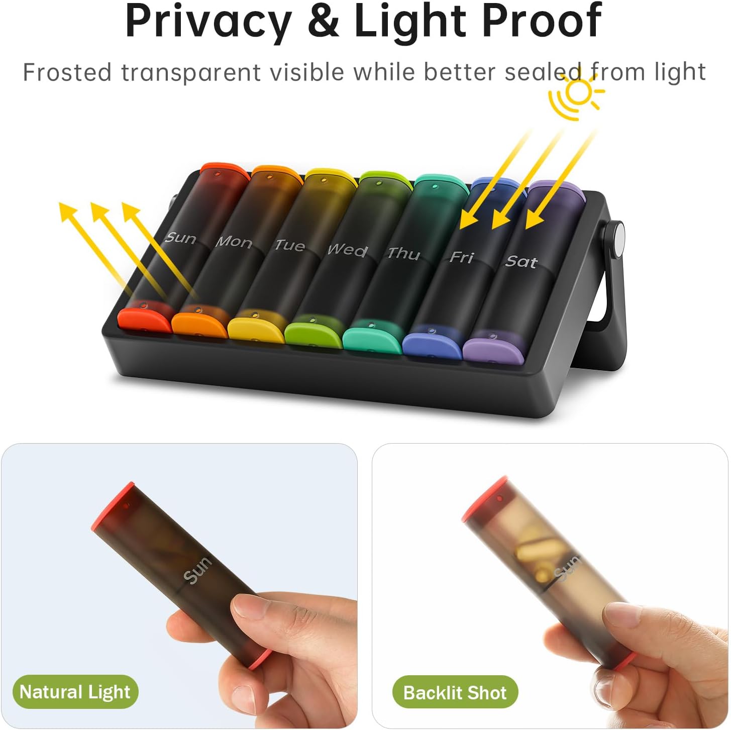 koviuu-weekly-pill-organizer-set---twice-daily-three-times-daily---translucent-black-and-black-color-options-8