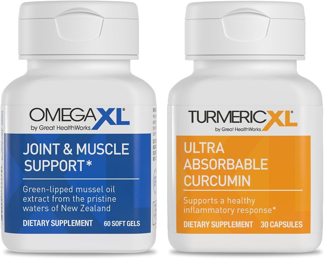 OmegaXL & TurmericXL Bundle - Joint, Muscle, and Inflammatory Support Supplements (90 Count) - Espot.com.au