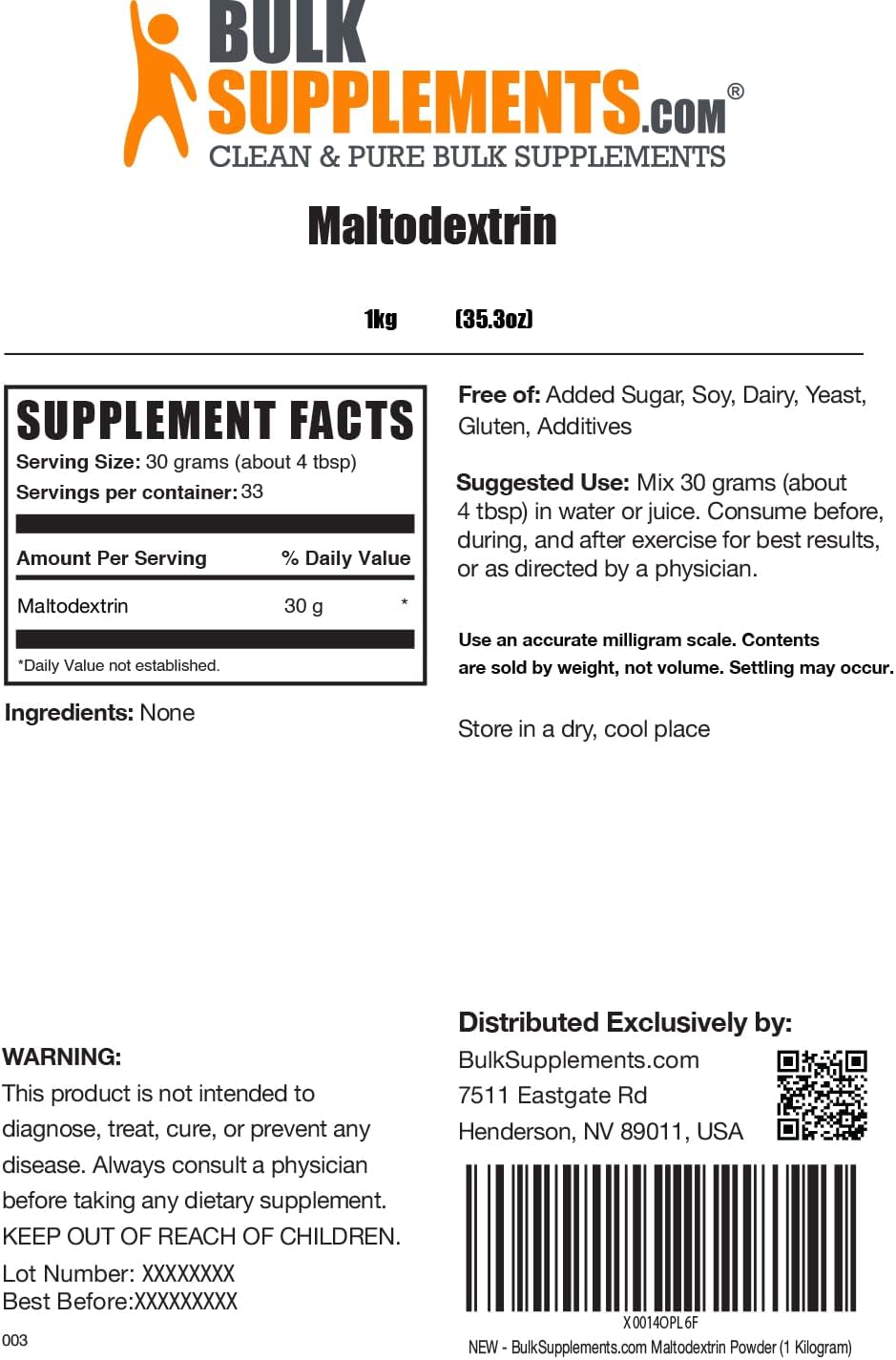 bulksupplementscom-maltodextrin-powder---energy-boost-supplement-food-grade-unflavored-gluten-free---1kg-22-lbs-pack-2