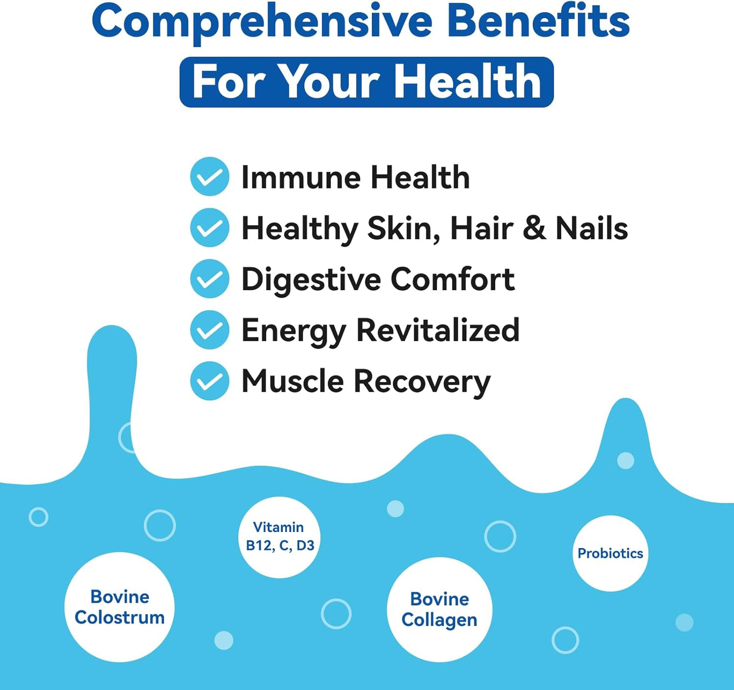 bovine-colostrum-collagen-powder-for-gut-health-immune-support-hair-growth---sugar-free-supplement-with-igg-probiotics-vitamin-b12-c-d3---unflavored-30-servings-3