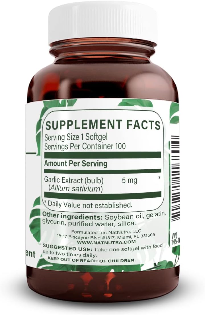 organic-odorless-garlic-oil-supplement-for-heart-and-skin-health---immune-support-cyclical-issues-body-fat-maintenance---500mg-allium-sativum-100-softgels-2