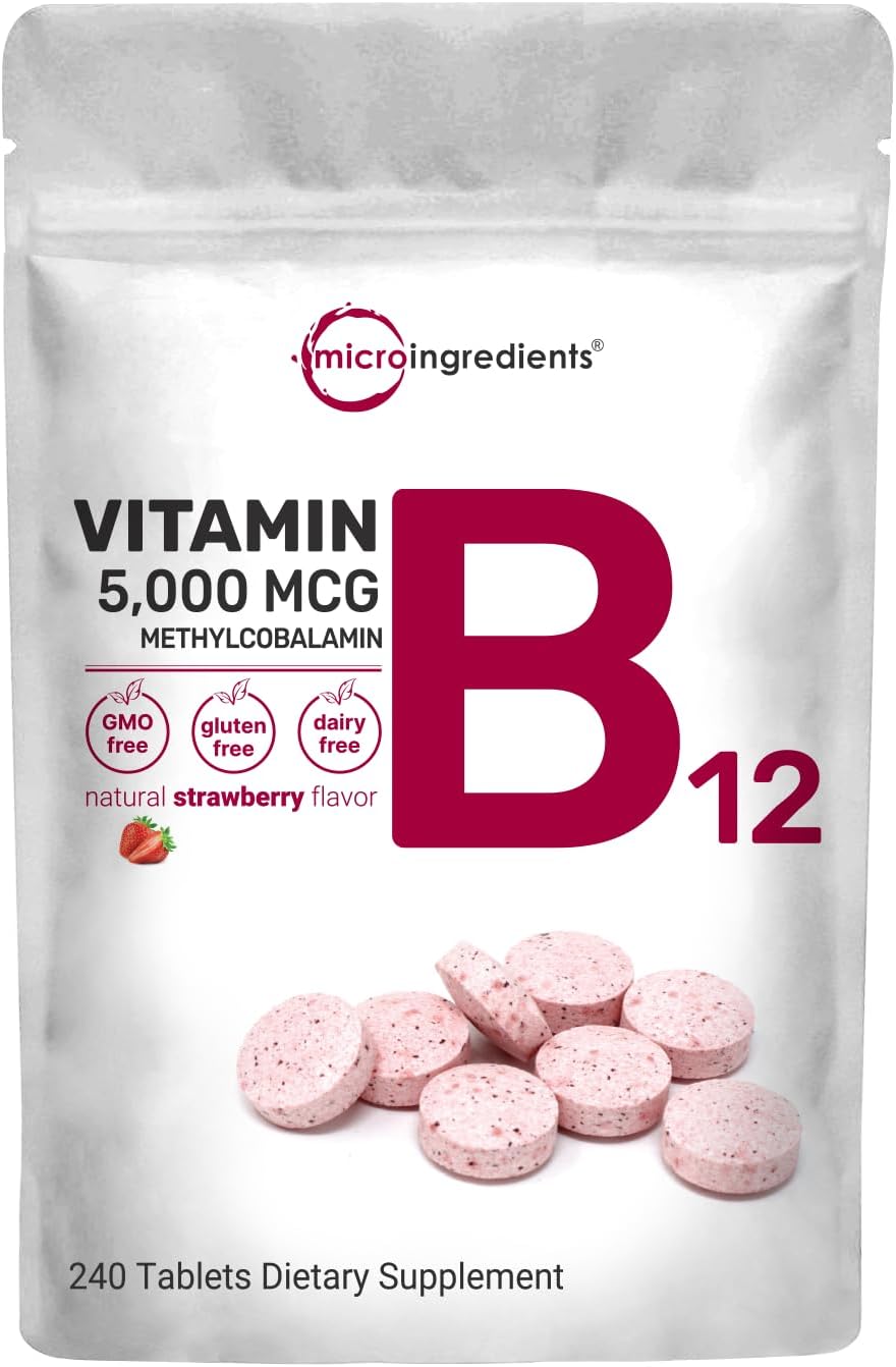 vitamin-b12-5000mcg-chewable-tablets---methyl-b12-active-form-for-energy-metabolism-support---natural-strawberry-flavor---vegan-non-gmo---240-tablets-1