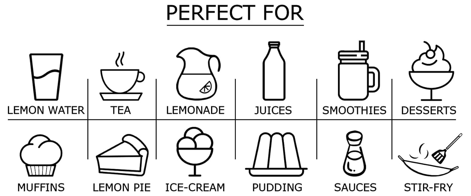 Organic Lemon Powder 8 oz - Non-GMO, Unsulfured, Raw Dried Citrus Fruit, Vegan, Bulk, Ideal for Baking, Juices, Smoothies, Yogurts - Contains Maltodextrin, No Sulphites - Espot.com.au