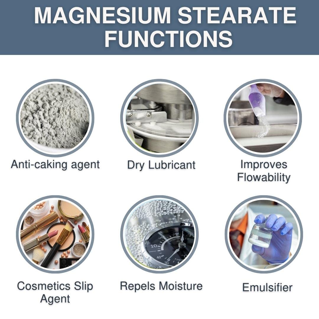 5kg-magnesium-stearate-powder-dry-lubricant-for-tablet-press-machine-capsule-filler---anti-sticking-agent---halal-kosher-vegan---11-lbs-4