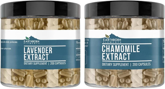 200-capsules-chamomile-extract-and-lavender-extract-bundle---pure-undiluted-additive-free-by-earthborn-elements-1