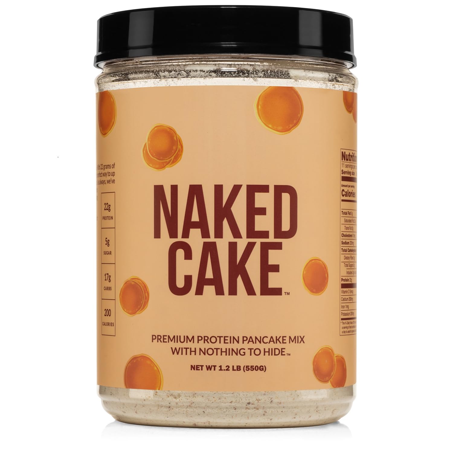 naked-nutrition-high-protein-pancake-waffle-mix---buttermilk-flavor-22g-protein-per-serving-gluten-free-non-gmo---12-lb-1