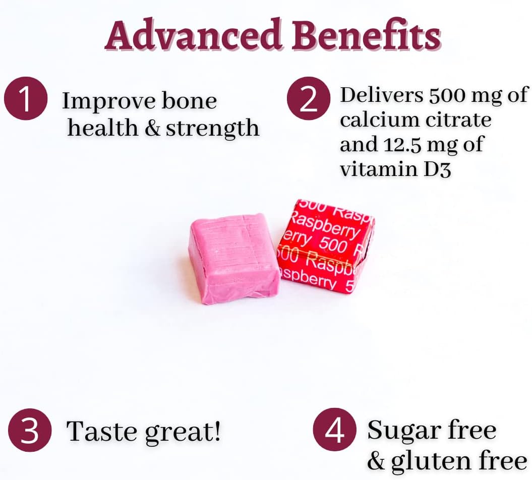 sugar-free-raspberry-bariatric-advantage-calcium-citrate-chewy-bites-500mg-with-vitamin-d3---chewable-calcium-supplement-for-bariatric-surgery-patients---90-count-2