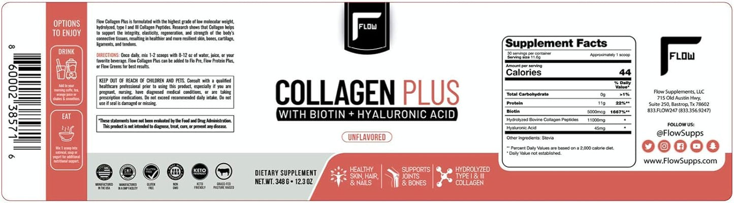 hydrolyzed-collagen-peptides-powder-with-hyaluronic-acid-and-biotin---multi-collagen-supplement-type-i-iii---348g-pack-4