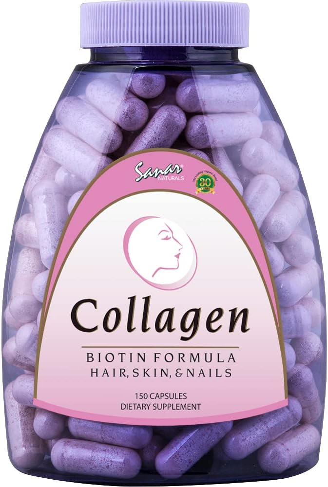 sanar-naturals-biotin-collagen-pills-for-hair-skin-and-nails---boost-hair-growth-with-hydrolyzed-collagen-peptides-and-biotin-supplement---150-capsules-with-vitamin-c-for-women-men-1