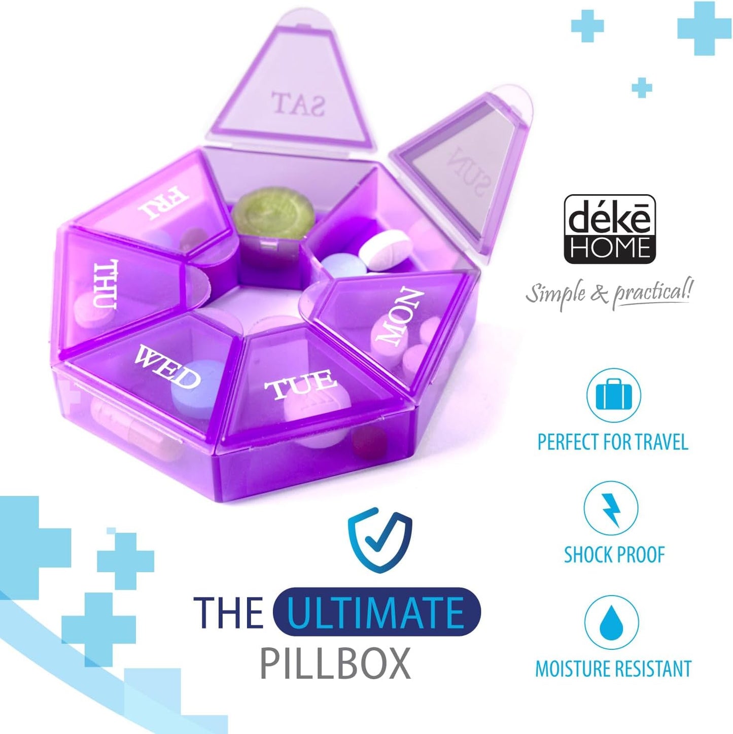 compact-round-weekly-pill-organizer-for-travel---mini-pill-dispenser-with-7-days-portable-vitamin-container-in-purple---deke-home-6