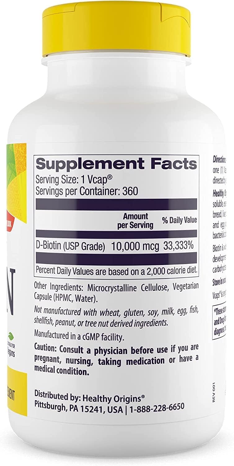 high-strength-biotin-b7-10000-mcg-for-skin-hair-nails---non-gmo-gluten-free-vegan---360-veg-capsules-by-healthy-origins-2