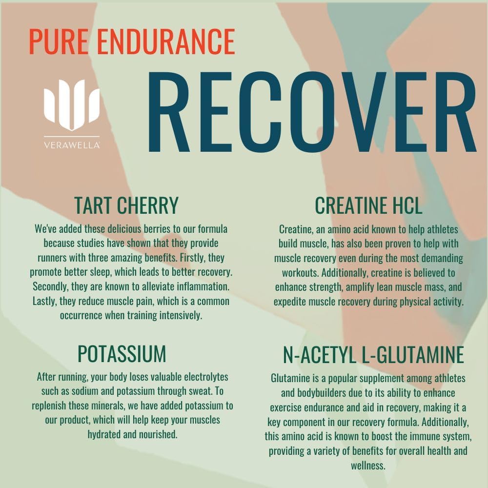 verawella-recover-endurance-supplement-for-runners-with-tart-cherry-creatine-electrolytes-and-glutamine---maximize-recovery-2