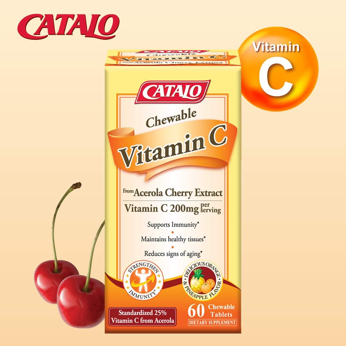 catalo-natural-vitamin-c-formula-chewable-tablets---200mg-acerola-cherry-immune-boost-anti-aging-support-skin-rejuvenation-allergy-relief---orange-pineapple-flavor-made-in-usa-2