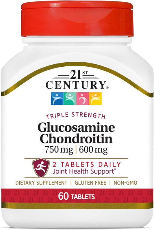 triple-strength-glucosamine-chondroitin-tablets---750600mg-60-count-21st-century-formula-1