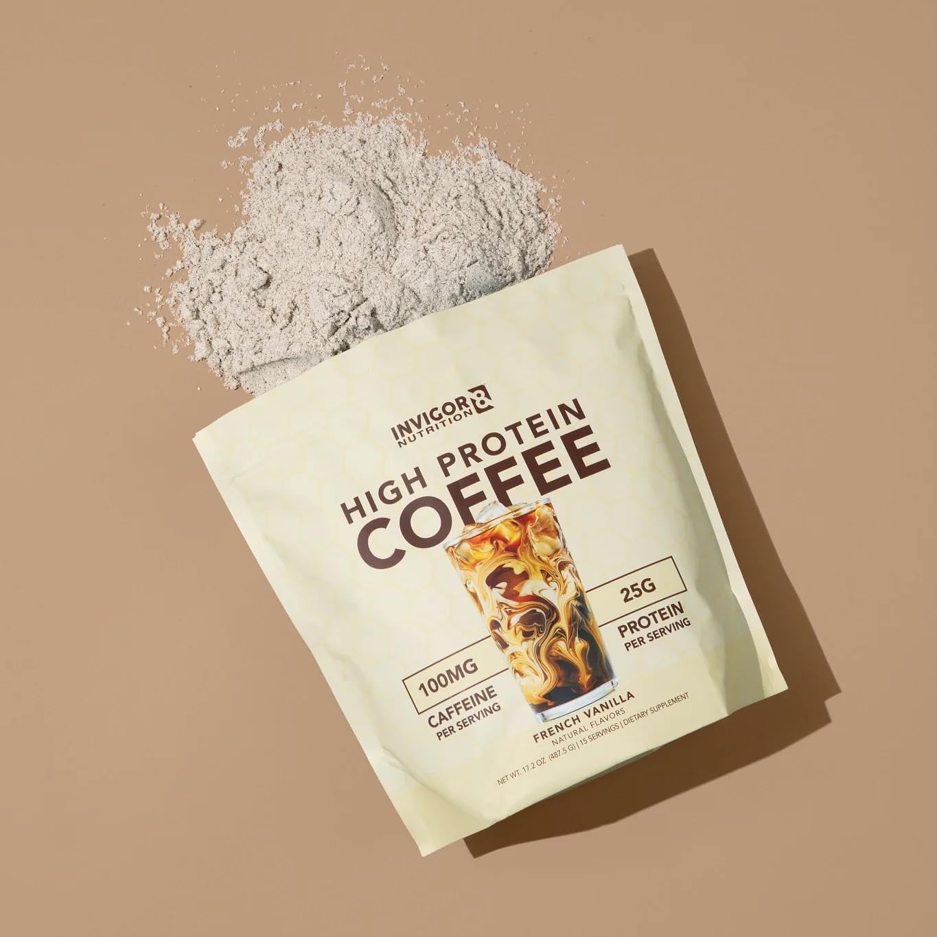 invigor8-colombian-coffee-protein-powder---25g-whey-isolate-100mg-green-tea-caffeine-no-added-sugar-keto-gluten-free-999-lactose-free---french-vanilla-flavor-hot-or-iced-15-servings-7