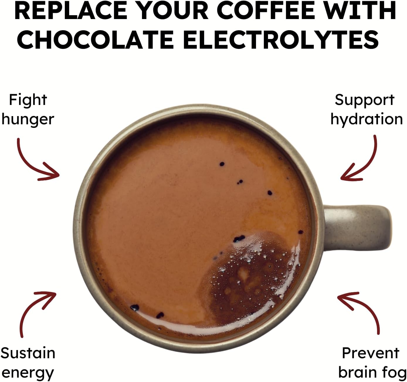 Ketone-Enhanced Fasting Chocolate Electrolyte Supplement with No Sugar Salt - Hydration Drink Mix for Fasting - FSTN Brand - Espot.com.au