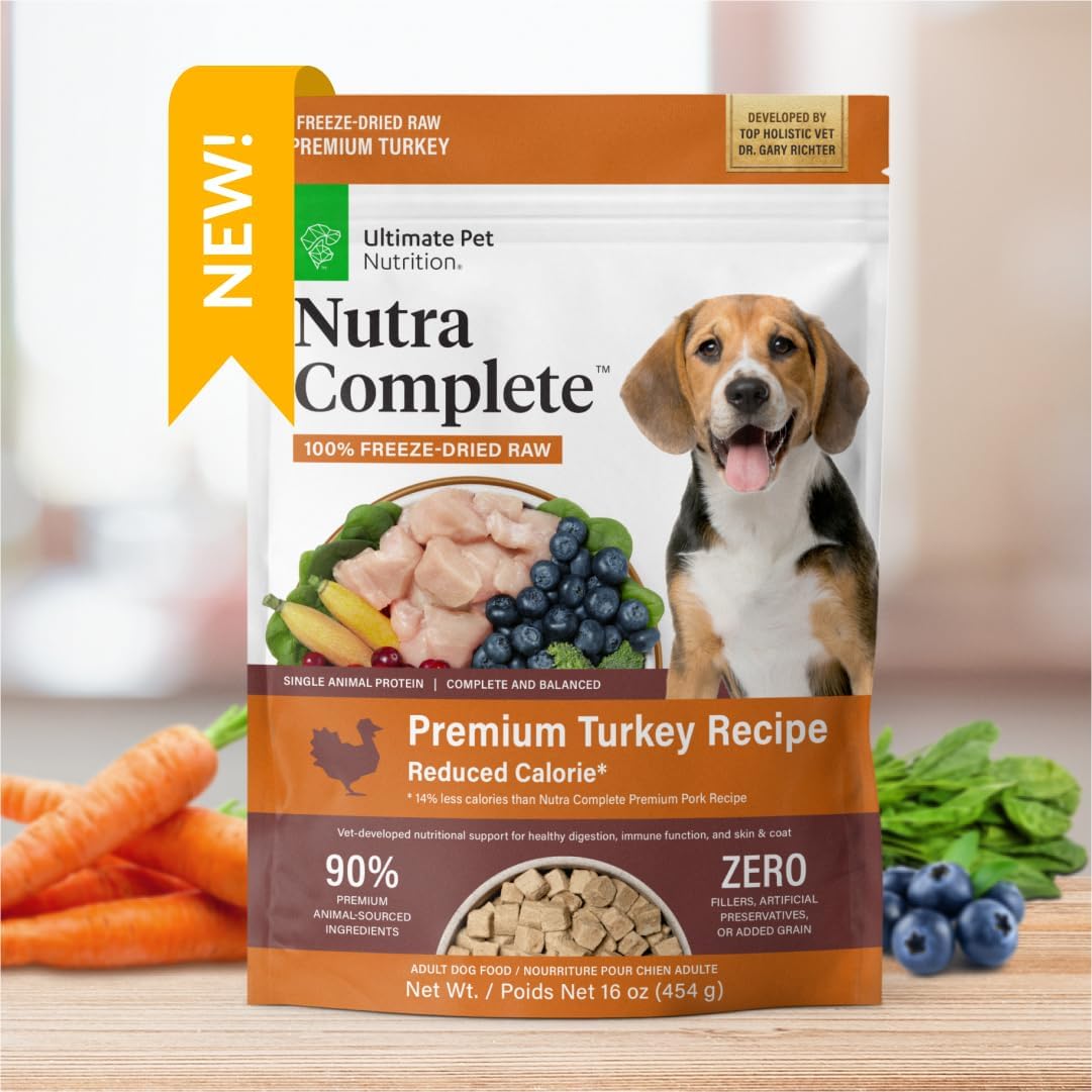 high-quality-nutra-complete-raw-freeze-dried-turkey-dog-food-for-adult-dogs---1lb-reduced-calorie-formula-6