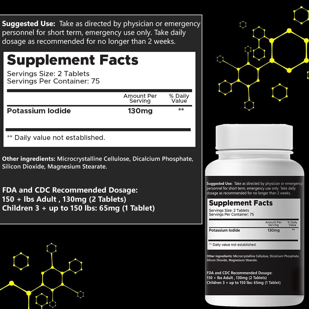 thyroki-potassium-iodide-tablets-130-mg---150-tablets-for-thyroid-support---fast-dissolving-ki-pills-for-emergency-survival---non-gmo-dietary-supplement-5