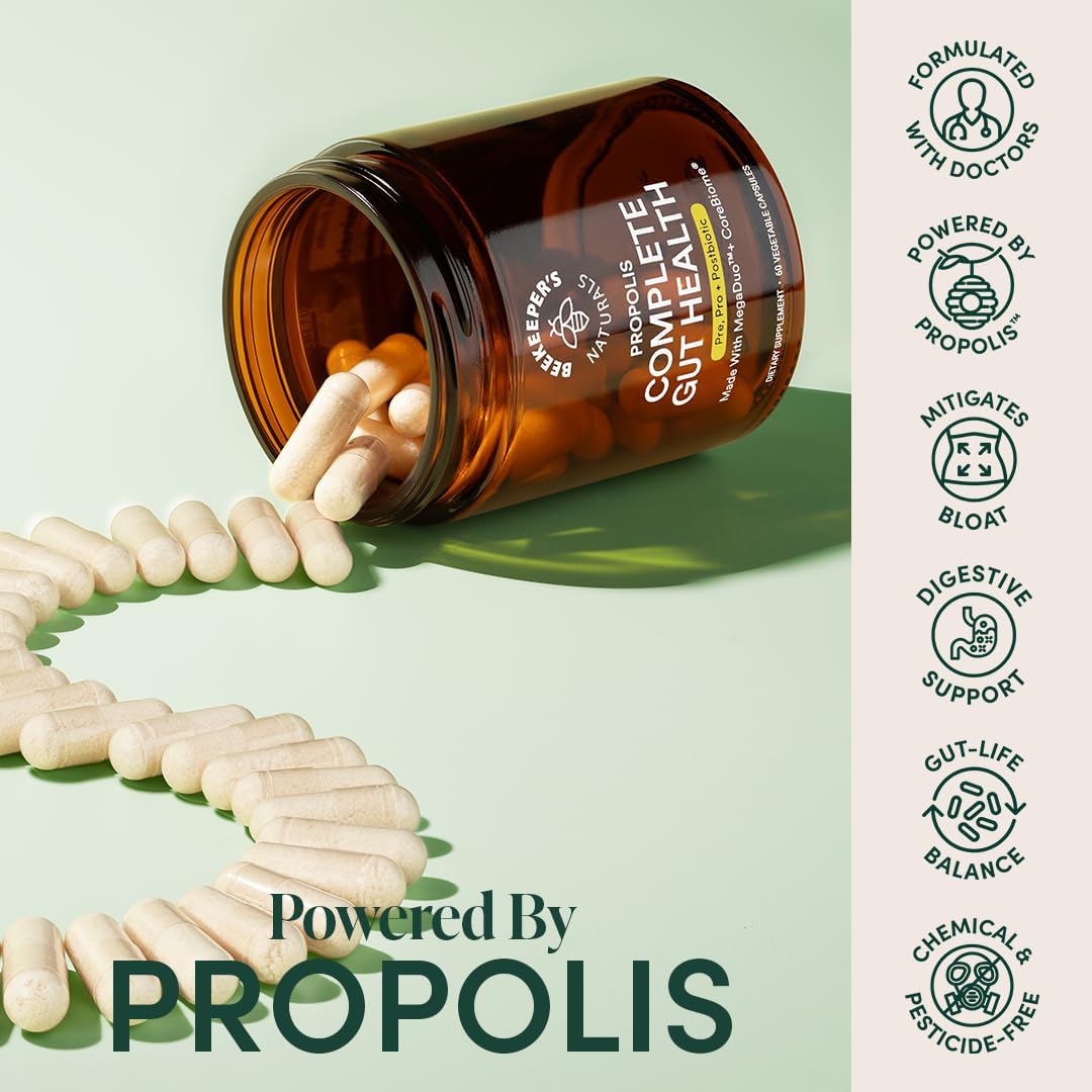propolis-powered-complete-gut-health-capsules-for-digestive-health-bloating-relief---prebiotic-postbiotic-probiotics---gluten-free-vegan---60ct-2