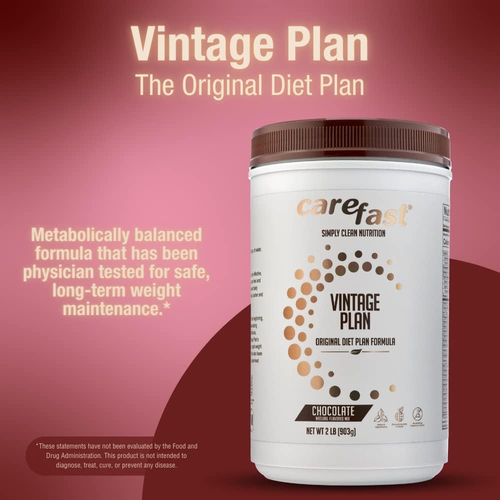 carefast-vintage-plan-chocolate-meal-replacement-mix---21-servings-15g-protein-3g-fiber-24-vitamins-minerals---2-lb-protein-shake-smoothie-for-weight-loss-3