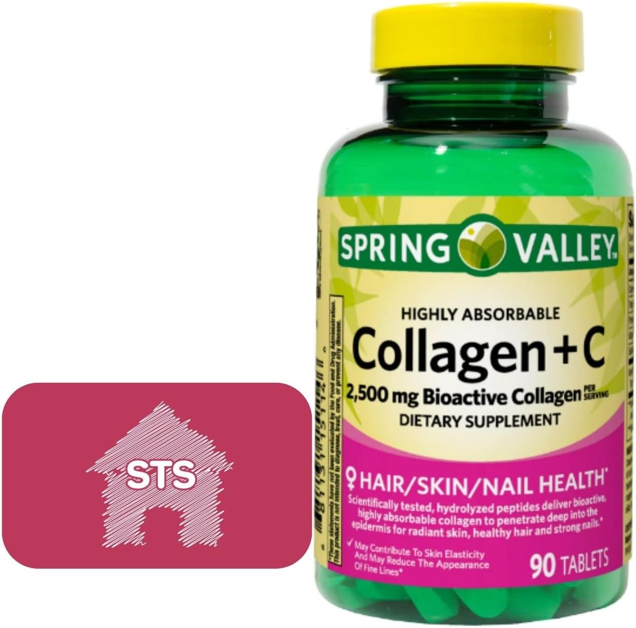 spring-valley-collagen-c-2500-mg-bioactive-collagen-capsules-90-count-with-sts-sticker---boost-skin-health-and-immunity-1