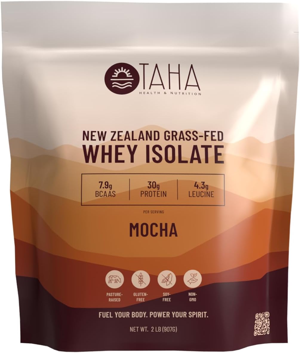 new-zealand-grass-fed-whey-protein-isolate-powder---mocha-flavor-30g-protein-79g-bcaas-43g-leucine-gluten-free-keto-kosher-2lb-24-servings-taha-health-nutrition-1