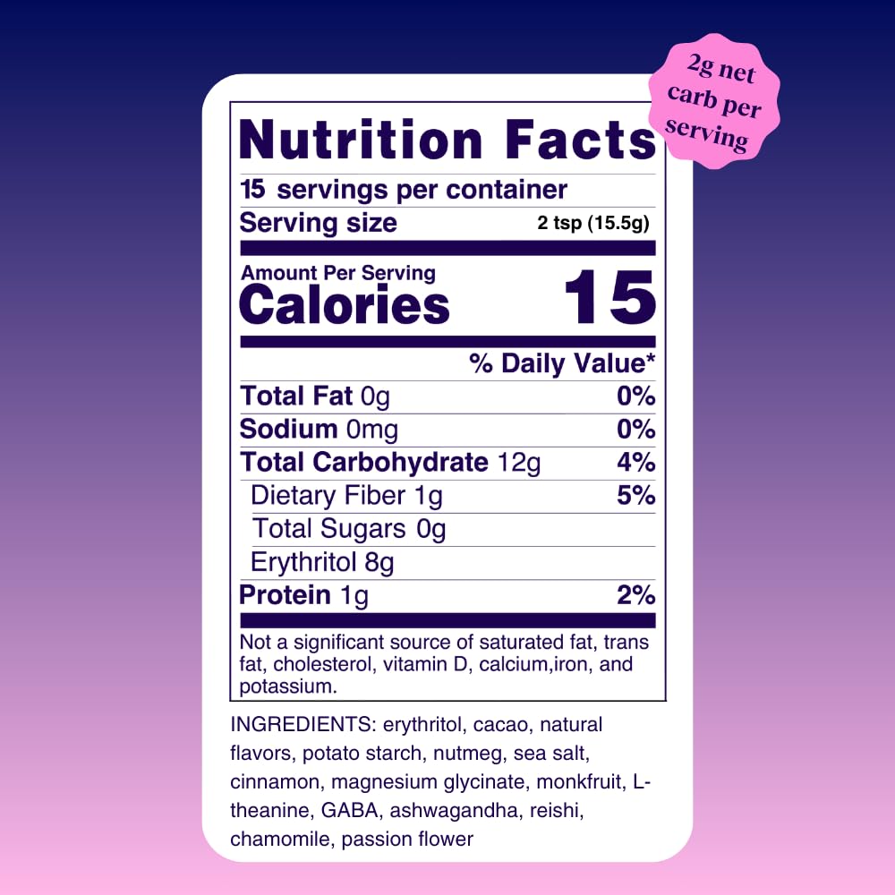 sleep-powder-hot-chocolate-with-adaptogens-and-reishi---keto-dairy-free-low-calorie-0-sugar---15-servings-6