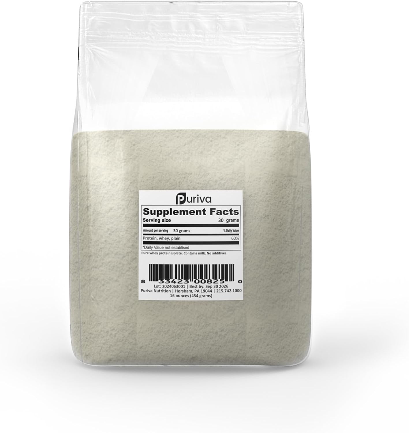 puriva-nutrition-whey-protein-isolate-powder---plain-flavor---1-pound-pack---high-quality-protein-supplement-for-muscle-growth-and-recovery-2