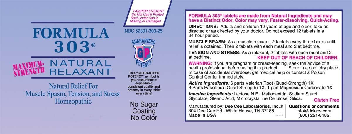 all-natural-formula-303-maximum-strength-tablets---90-tablets-with-magnesium-for-sore-muscles-passion-flower-and-valerian-root-by-dee-cee-laboratories-4