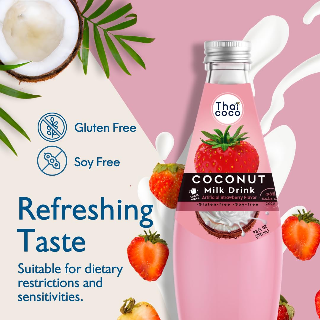 strawberry-coconut-milk-drink-with-nata-de-coco---thai-coco---98-fl-oz-12-pack---delicious-tropical-beverage-2