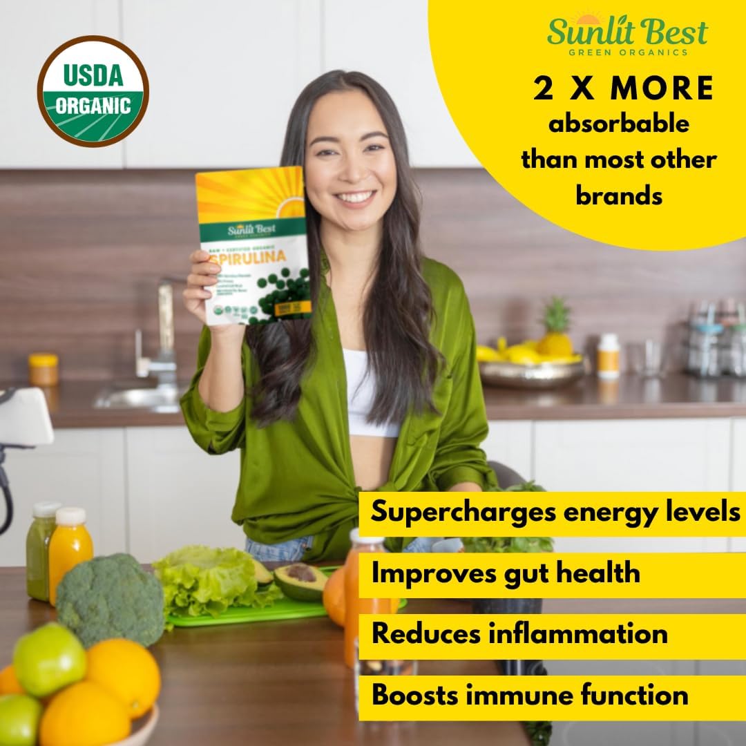 usda-organic-spirulina-tablets---immune-support-energy-boost-with-chlorophyll---vegan-non-gmo-superfood-tabs---500-green-organics-tablets-3