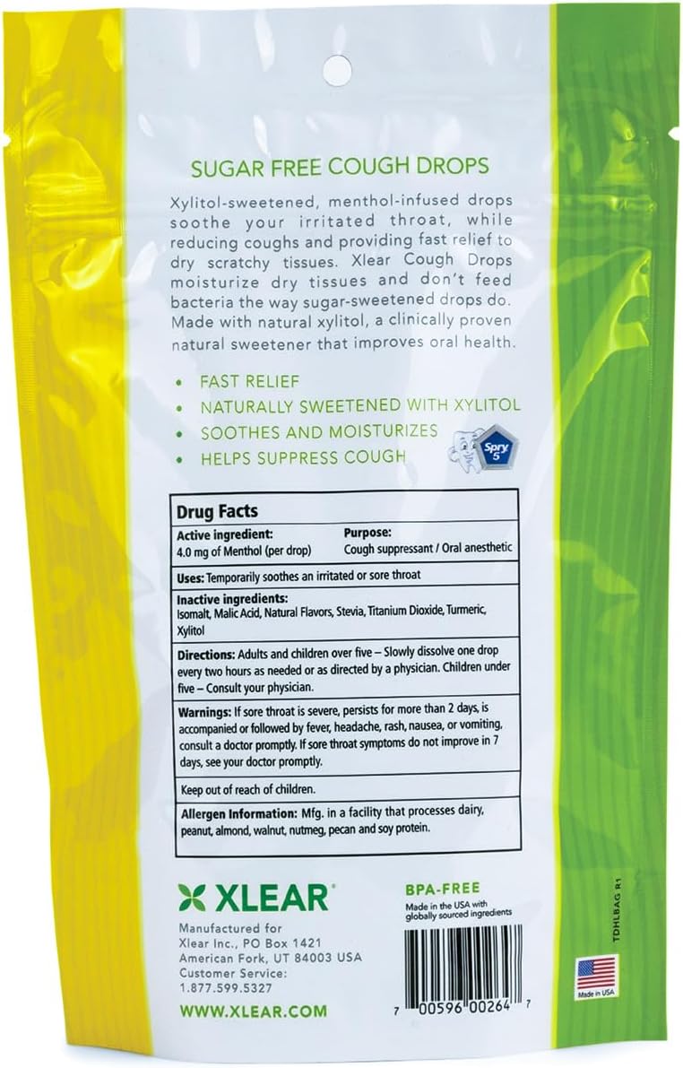 xlear-xylitol-sugar-free-cough-drops-with-natural-honey-lemon-flavor---30-count-pack---for-adults-and-kids---sore-throat-relief-dry-mouth-lozenges-2