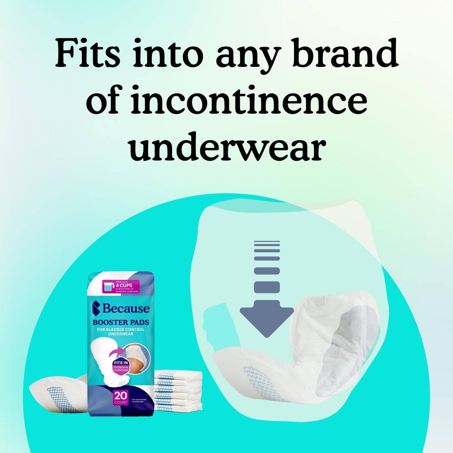 premium-incontinence-booster-pads---adds-extra-absorbency-to-adult-diapers---super-soft-with-adhesive-strip-backing---unisex---20-count-5