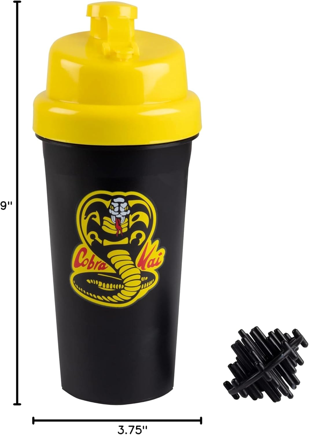 officially-licensed-cobra-kai-season-6-shaker-bottle---25oz-blender-mixer-ball-for-protein-powder-sports-drinks-shakes-smoothies---karate-kid-valentines-day-gift---kids-teens-adults-8