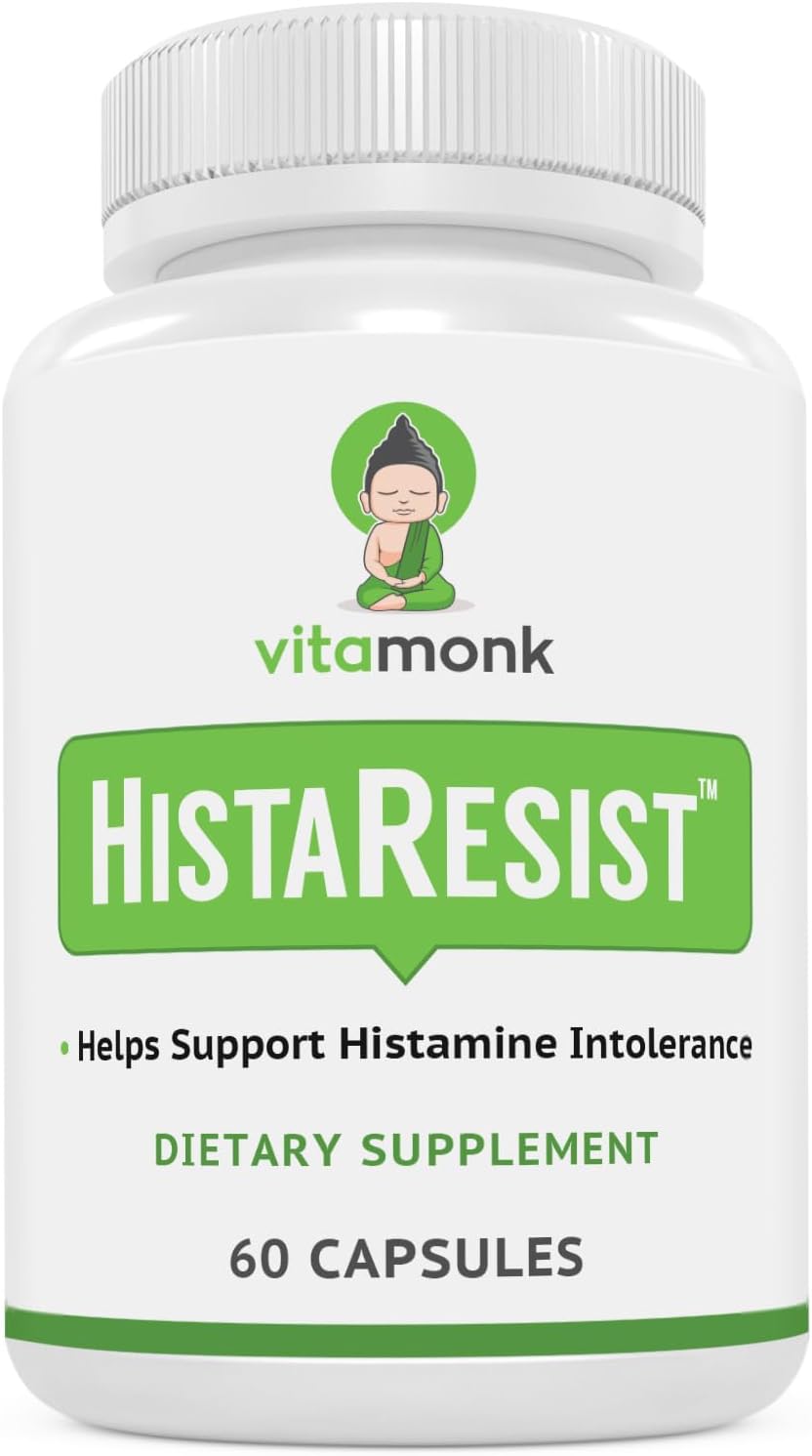 HistaResist Histamine Intolerance Supplement with Optimal DAO Enzyme Dose - 60 Capsules - Espot.com.au