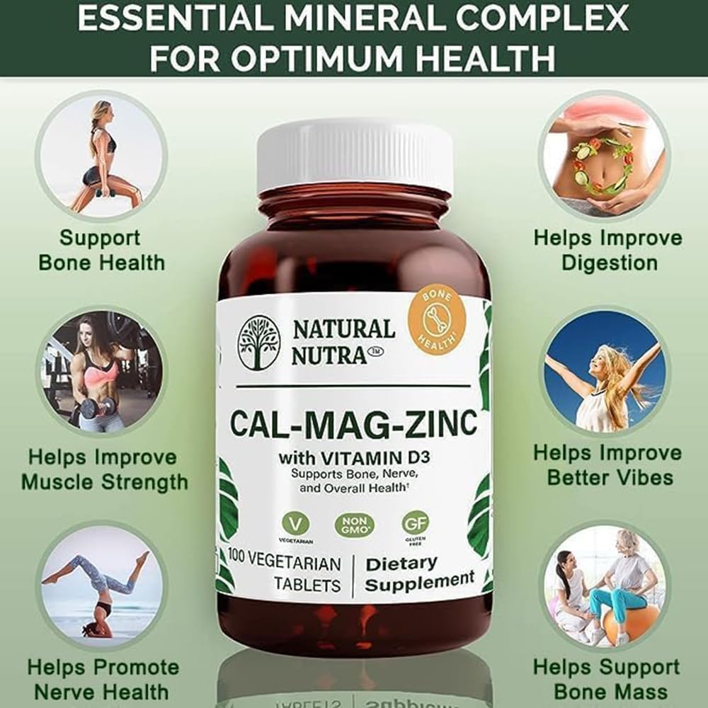 calcium-magnesium-zinc-supplement-with-vitamin-d3---bone-strength-digestive-health---gluten-and-sugar-free---100-count-3
