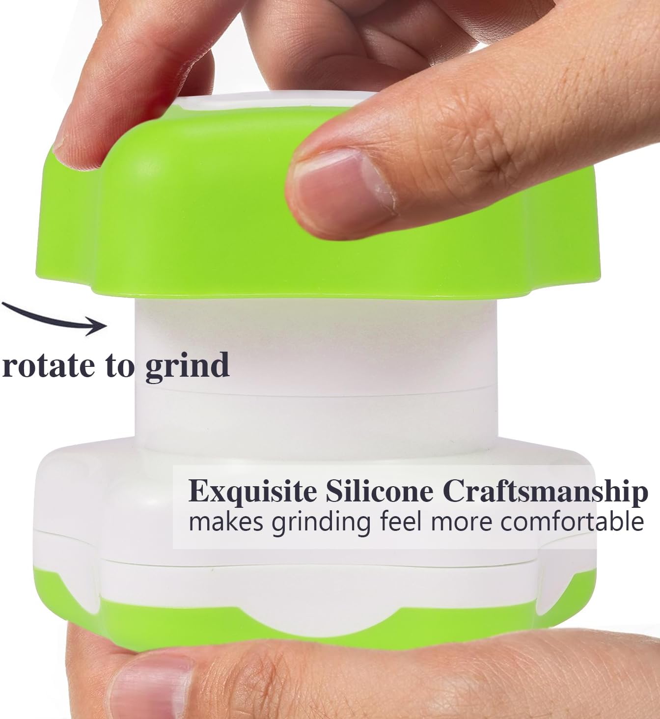 johnbee-pill-crusher-and-grinder-for-fine-powder-with-storage-compartment---ideal-for-elderly-family-and-pets---features-silicone-edges-and-cleaning-brush---green-3