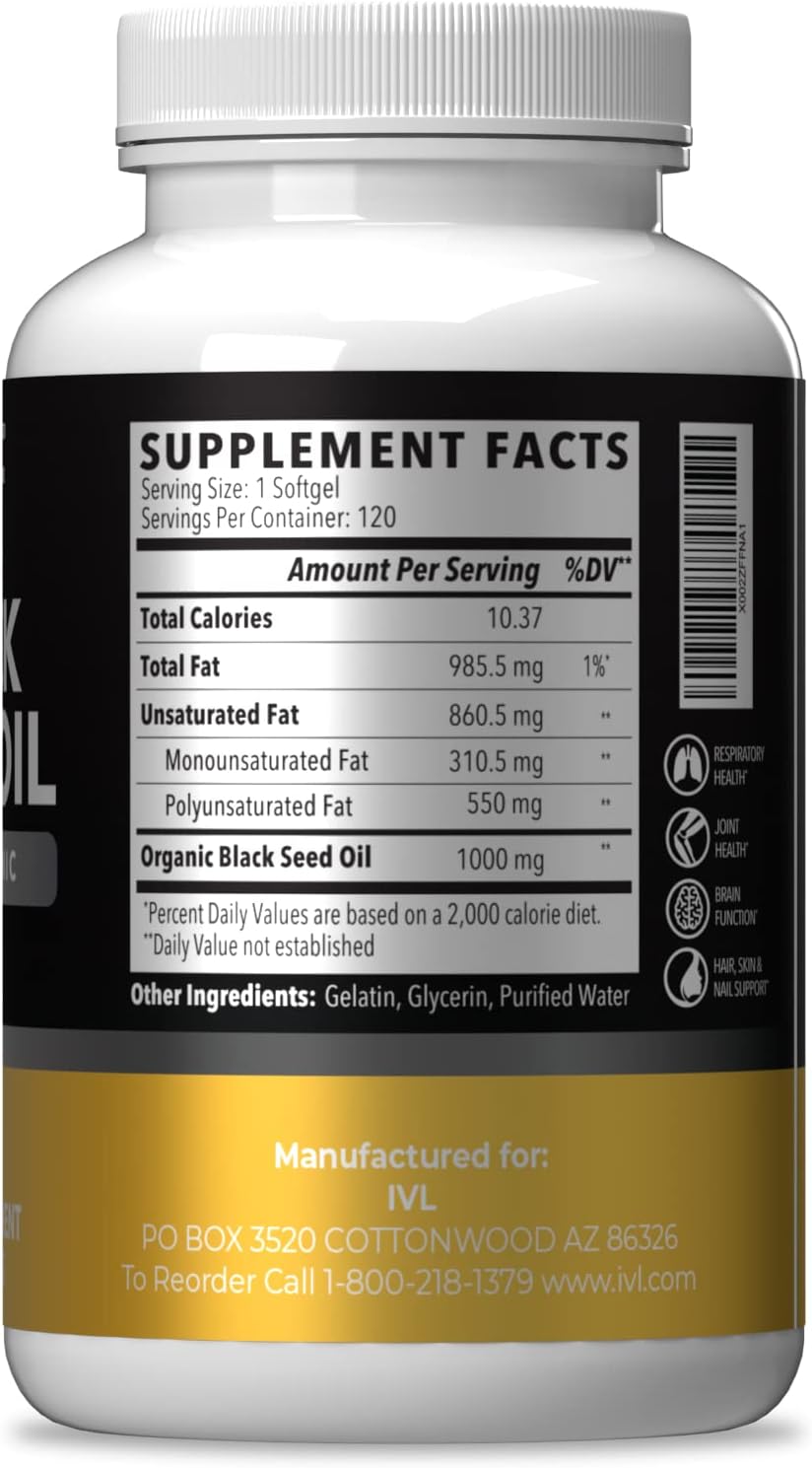 organic-black-seed-oil-softgel-capsules---120-count-1000mg---cold-pressed-nigella-sativa-seed-oil---omega-3-6-9-antioxidants-thymoquinone---liquid-capsules-2