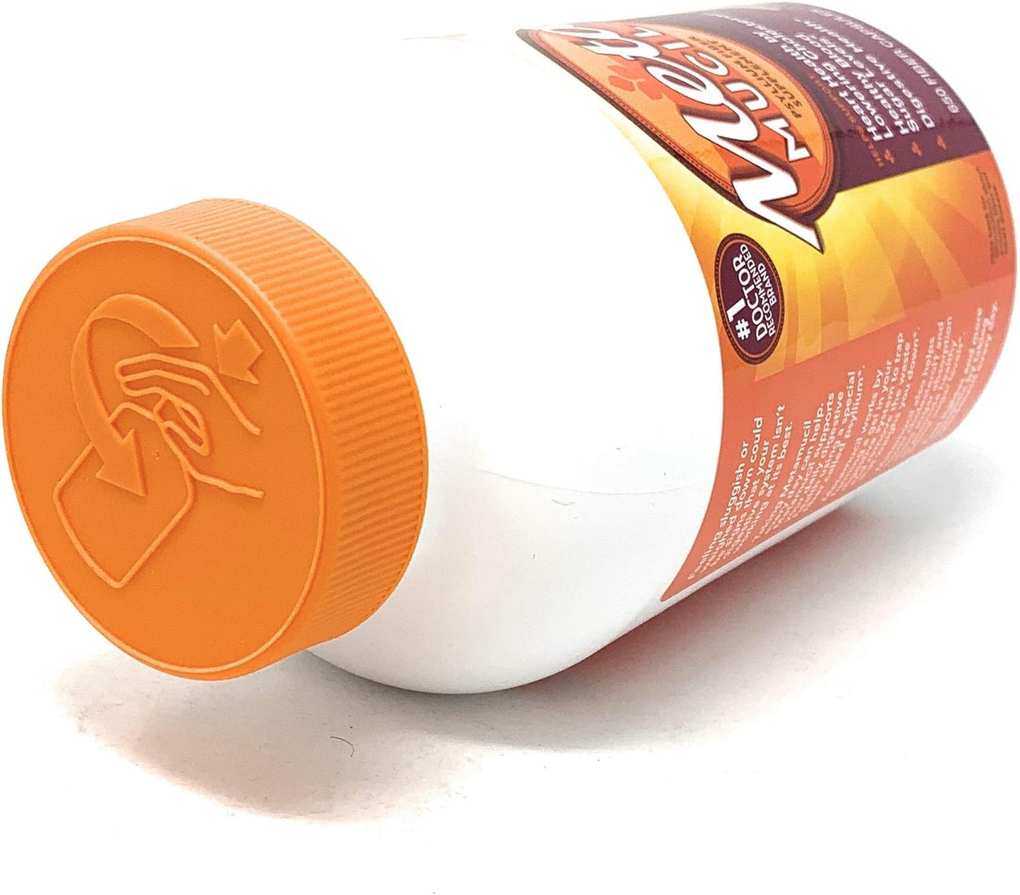650 Count Metamucil Fiber 3-in-1 Psyllium Husk Capsules for Natural Digestive Health