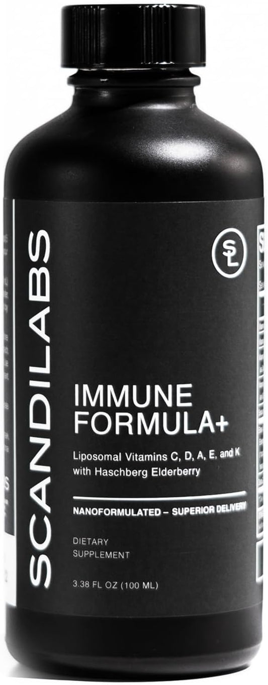 7-in-1 Liposomal Wellness Blend with Powerful Antioxidants & Vitamins - Scandilabs Immune Formula+ | Vegan, Gluten Free, Non-GMO, CGMP Certified
