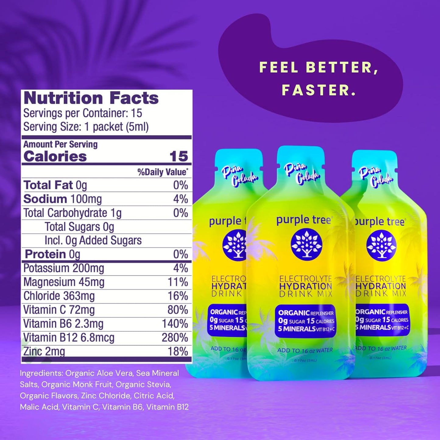 purple-tree-organic-pina-colada-electrolyte-hydration-packets---sugar-free-daily-iv-hydrate-packs-for-rapid-rehydration---15-liquid-sticks-for-dehydration-relief-in-water-4