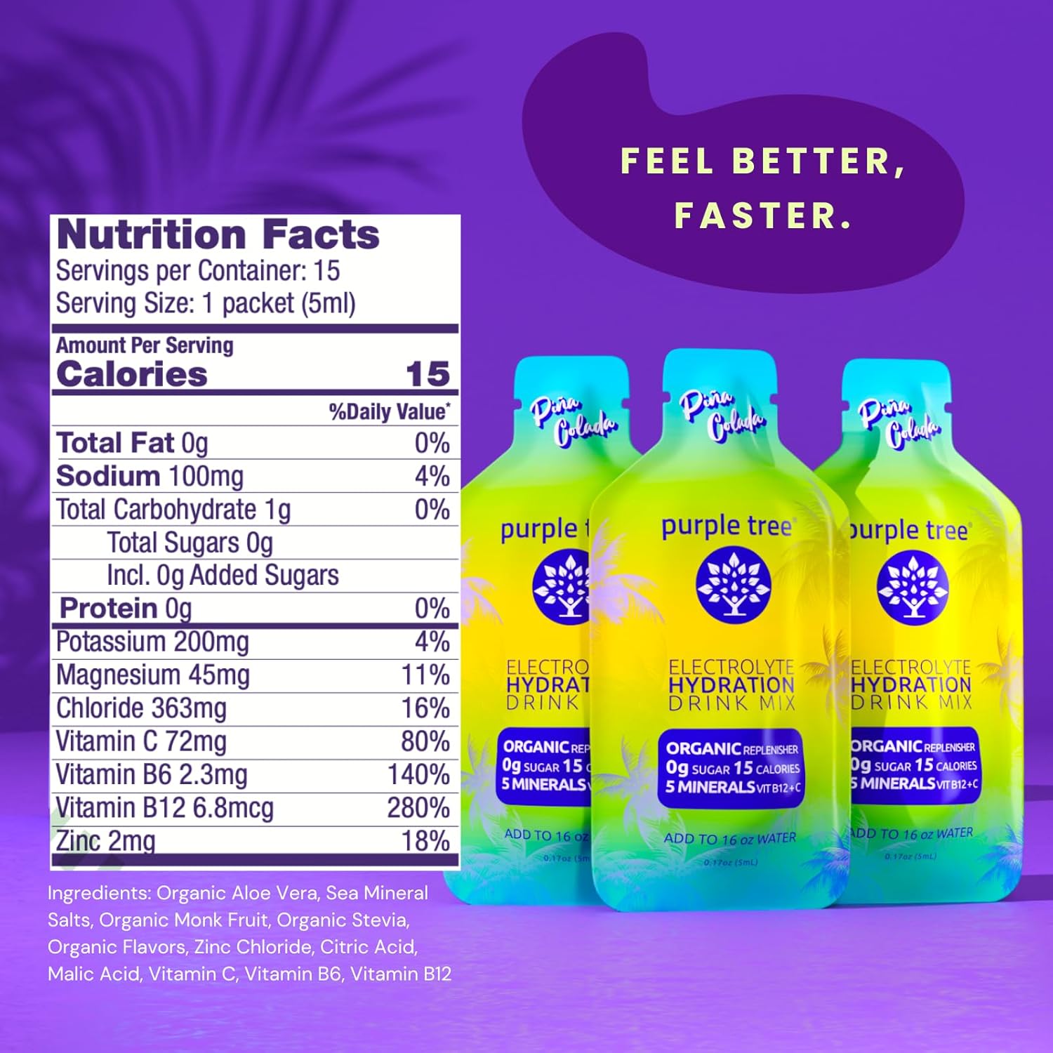 purple-tree-organic-pina-colada-electrolyte-hydration-packets---sugar-free-daily-iv-hydrate-packs-for-rapid-rehydration---15-liquid-sticks-for-dehydration-relief-in-water-4