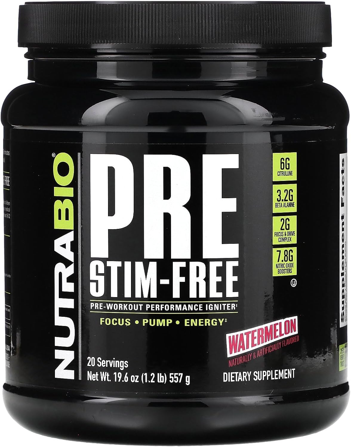 mens-nutrabio-stim-free-pre-workout-with-new-formula-for-laser-focus-and-extreme-pumps---10g-citrulline-beta-alanine-nitrates-nootropics-and-electrolytes---watermelon-flavor---20-servings-1