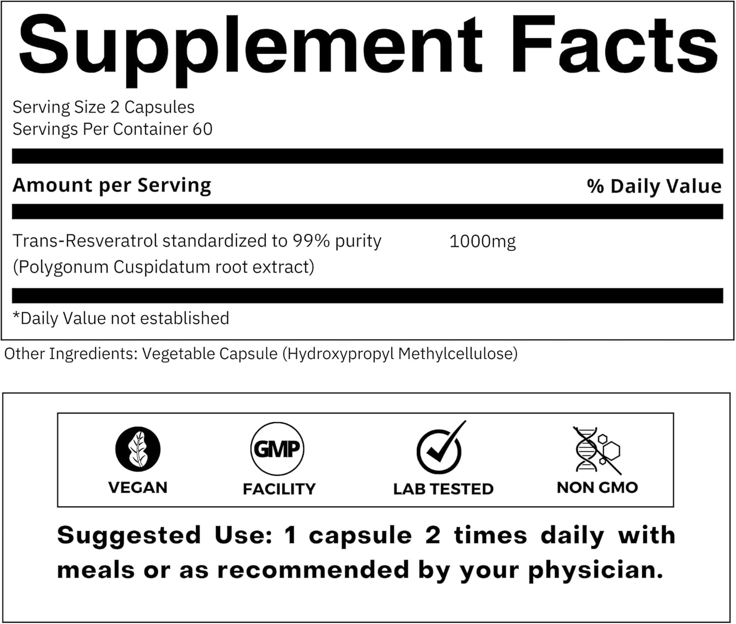 High Potency Trans-Resveratrol Capsules with Japanese Knotweed Extract - 99% Purity - Immunity and Healthy Aging Support - 120 Count Resveratrol Supplement by FOLIUS LABS - Espot.com.au