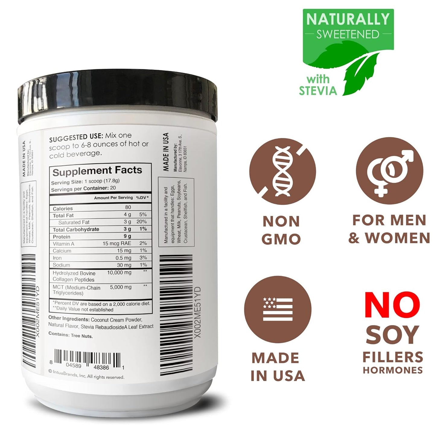vanilla-collagen-creamer-with-mct-oil-for-coffee---grass-fed-protein-peptides---keto-paleo-friendly---supports-skin-joints-hair-nails---no-sugar---elavonne-6